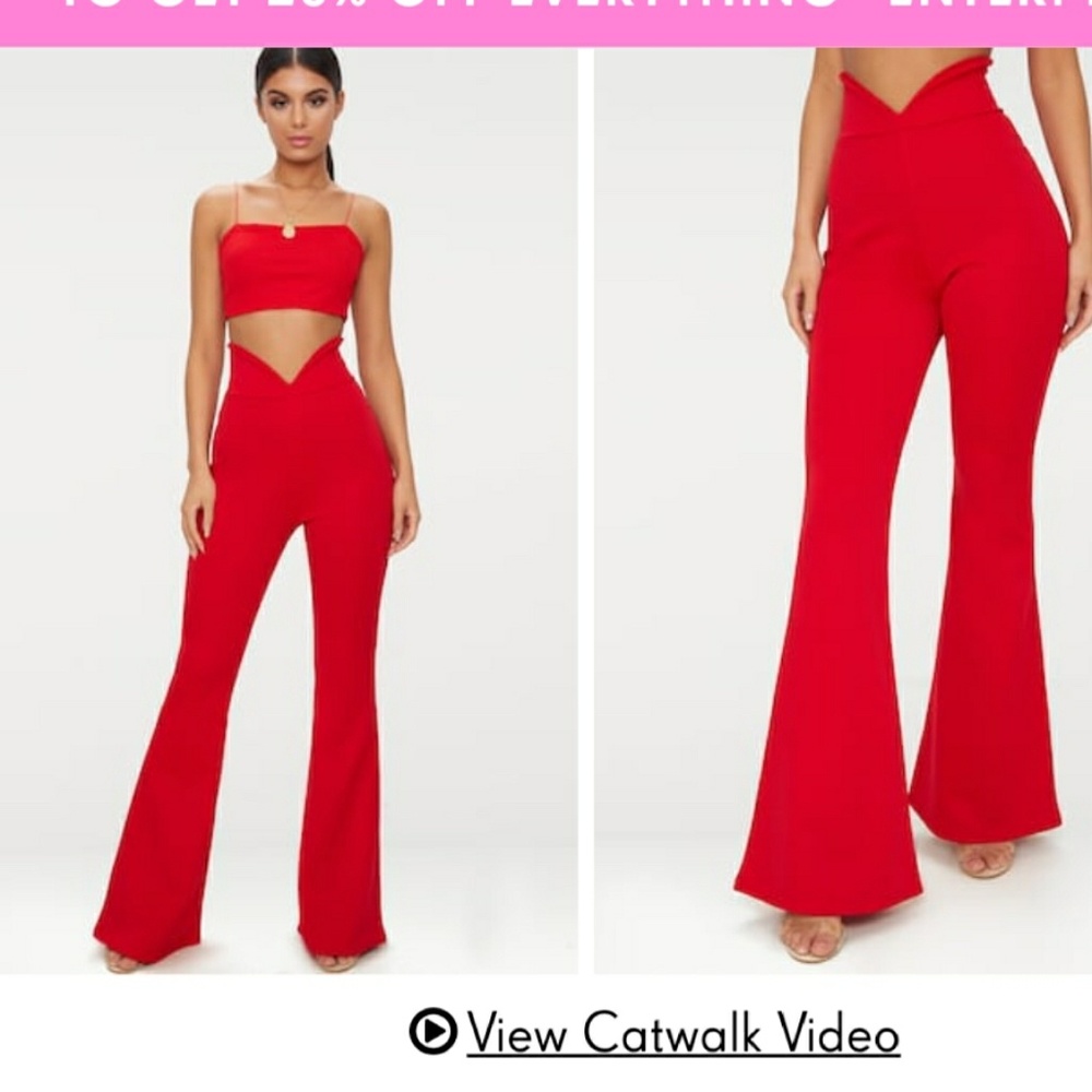 High waist flare pants